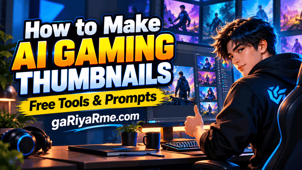 AI Gaming Thumbnail Maker: Tools & Prompts for YouTube